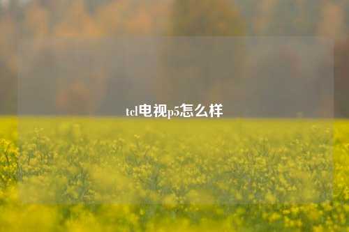 tcl电视p5怎么样