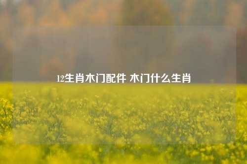 12生肖木门配件 木门什么生肖