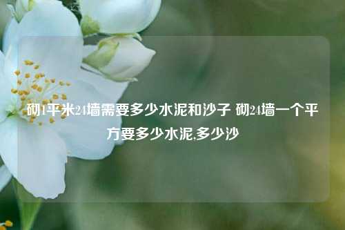 砌1平米24墙需要多少水泥和沙子 砌24墙一个平方要多少水泥,多少沙